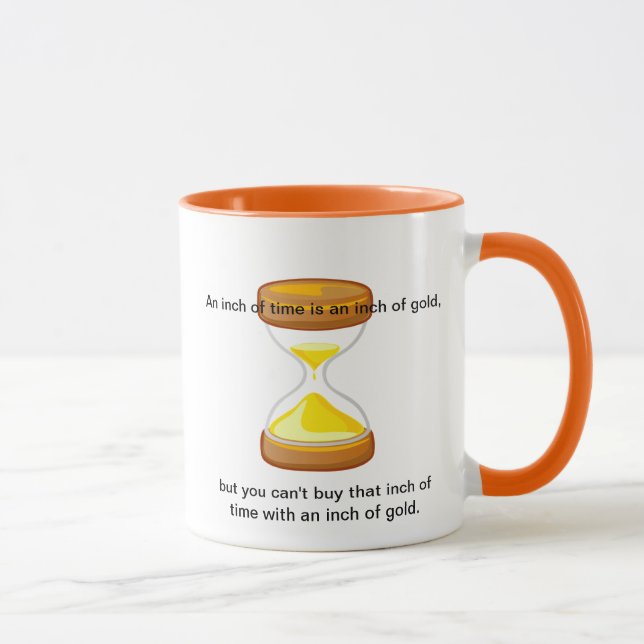 Mug With Chinese Proverb About Time (Right)