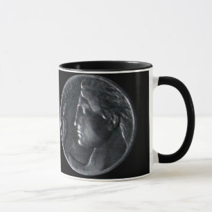 Mug with Coin Decor - Italy 20 Centésimi 1921