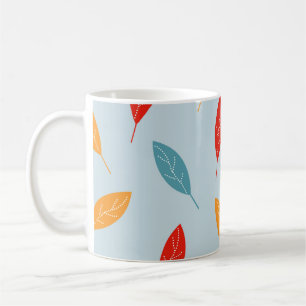 Mug with colourful leaves