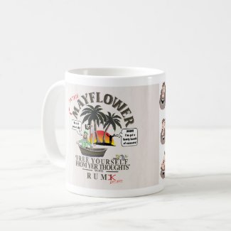 MUG WITH COMIC STRIP. CAPTAIN MAYFLOWER'S STORY