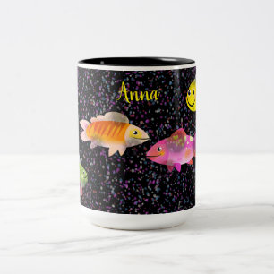 Mug with Comical & Colourful Fun Fish