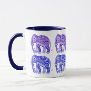MUG WITH COOL ELEPHANTS
