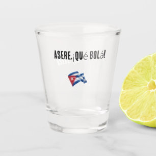 mug with Cuban phrase Shot Glass