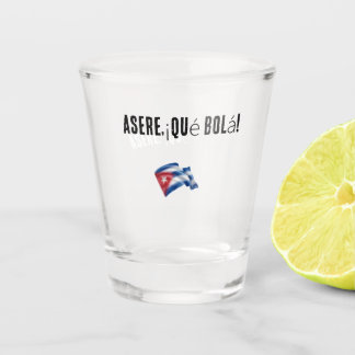 mug with Cuban phrase Shot Glass