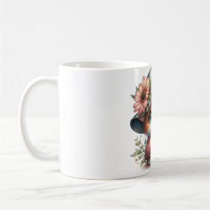 Mug with Cute Cat Illustration – For Feline Lovers