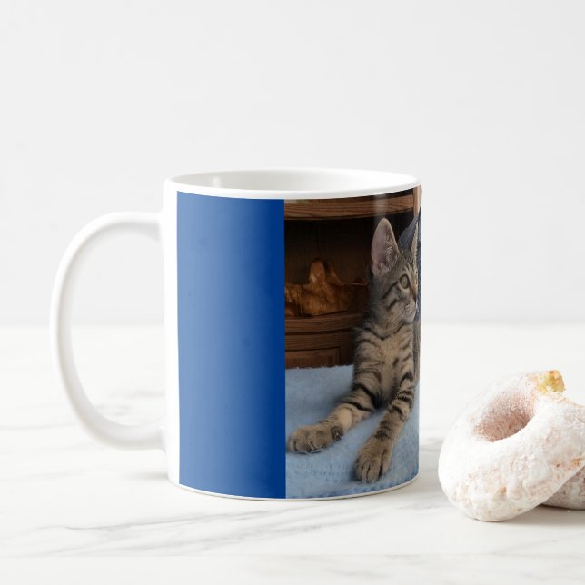 Mug with cute kitten (With Donut)