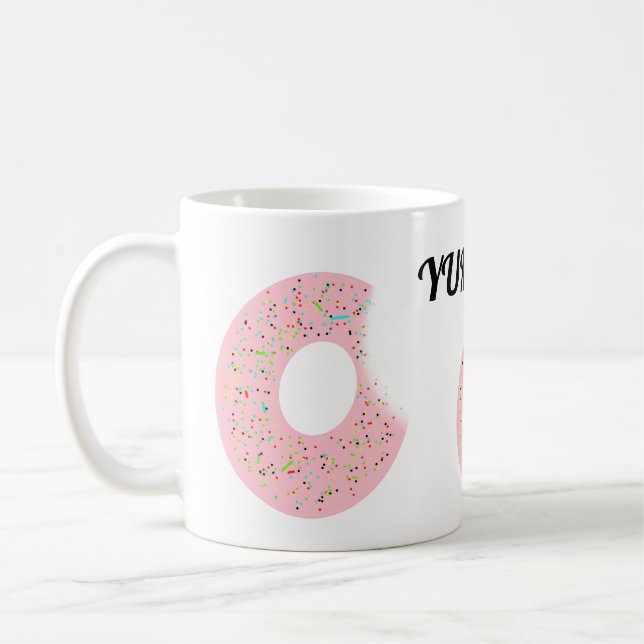 Mug With Doughnuts on it Yum Yum (Left)