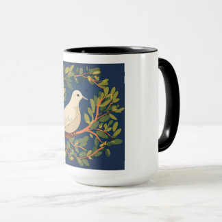 Mug with doves on olive branch