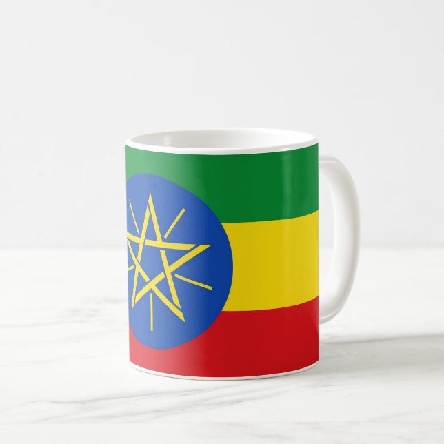 Mug with Ethiopian flag (Front Right)