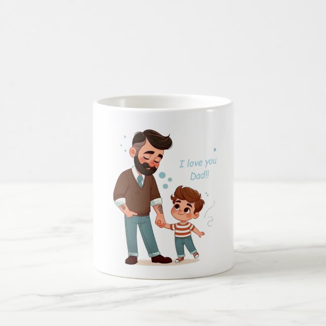 Mug with Father's Day dedication. (Center)