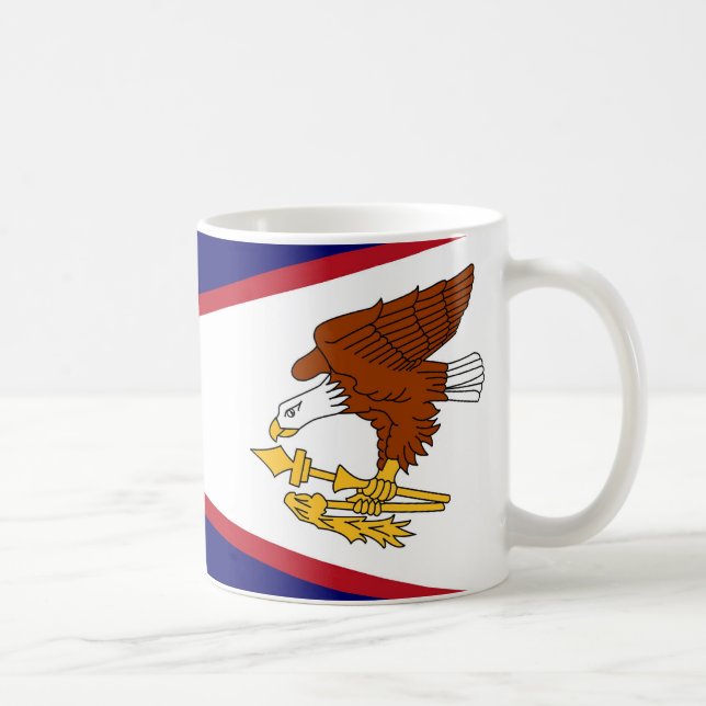 Mug with Flag of  American Samoa- USA (Right)