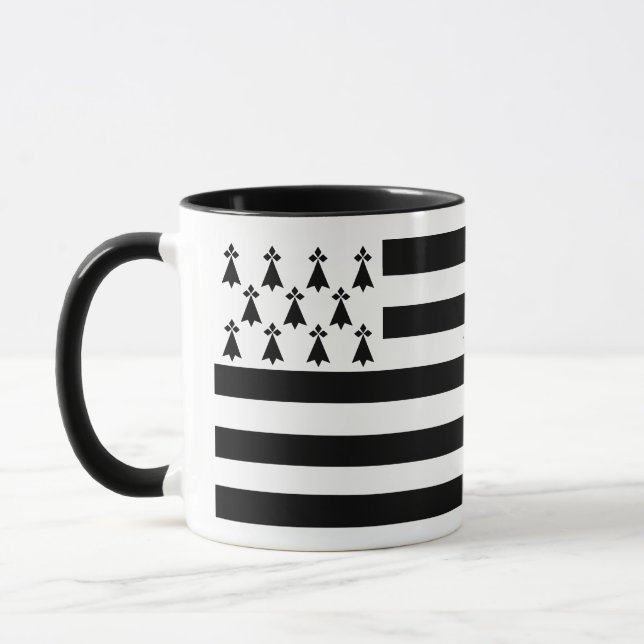 Mug with flag of Brittany (France) (Left)