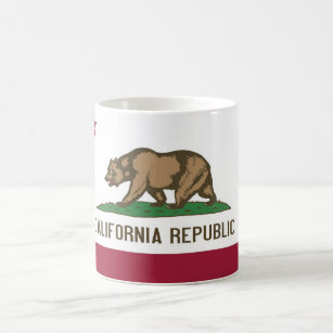 Mug with Flag of  California State - USA