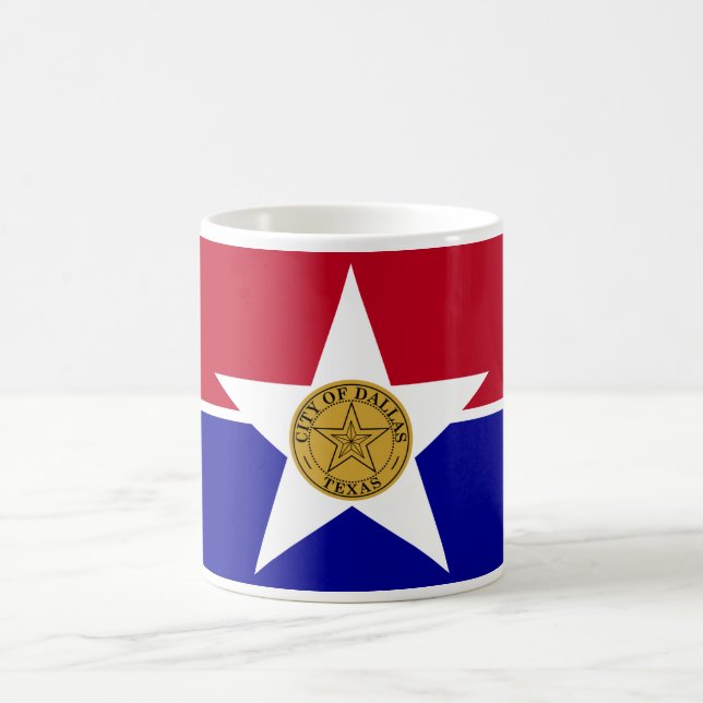 Mug with Flag of Dallas, USA (Center)