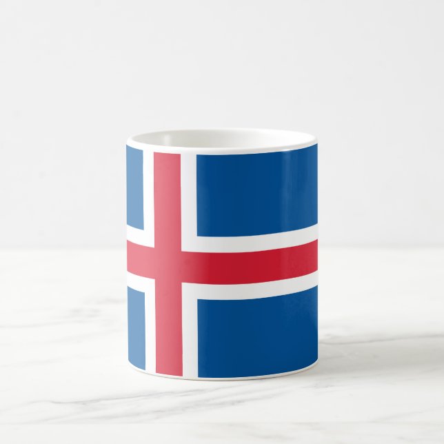 Mug with Flag of Iceland (Center)
