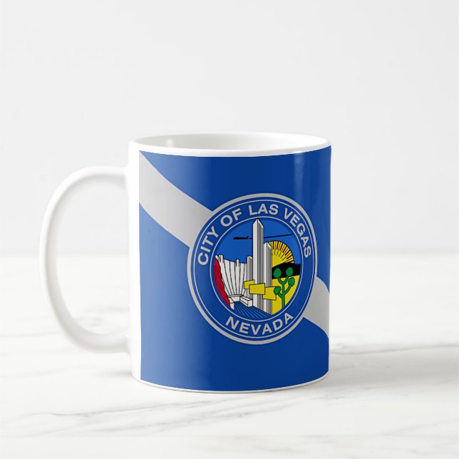 Mug with Flag of Las Vegas City, USA (Left)