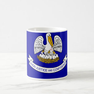 Mug with Flag of Louisiana State - USA