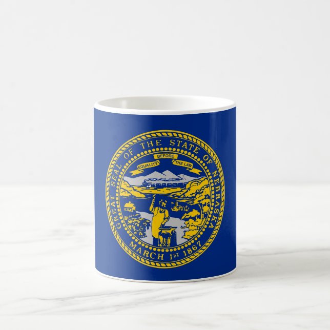Mug with Flag of Nebraska State - USA (Center)