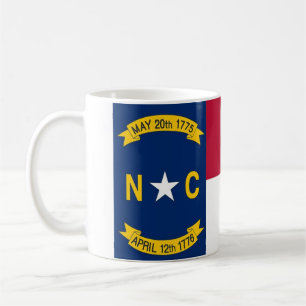 Mug with Flag of North Carolina State - USA
