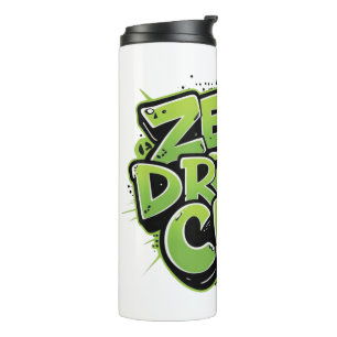 Mug with Funny Gen Z Graffiti Style Zero Drama Clu