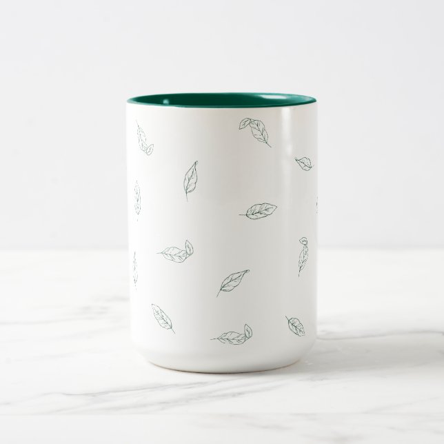 Mug With Green Leaf (Center)