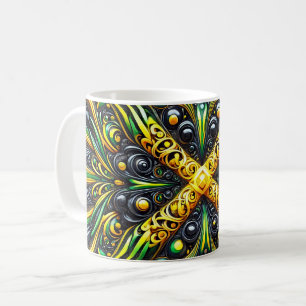 Mug with Jamaican Colours Design