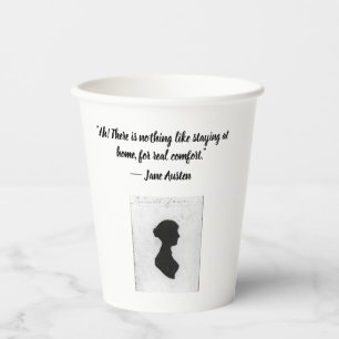 Mug with Jane Austen quote Paper Cups