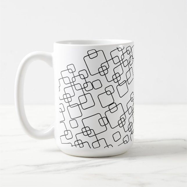 Mug with line pattern (Left)