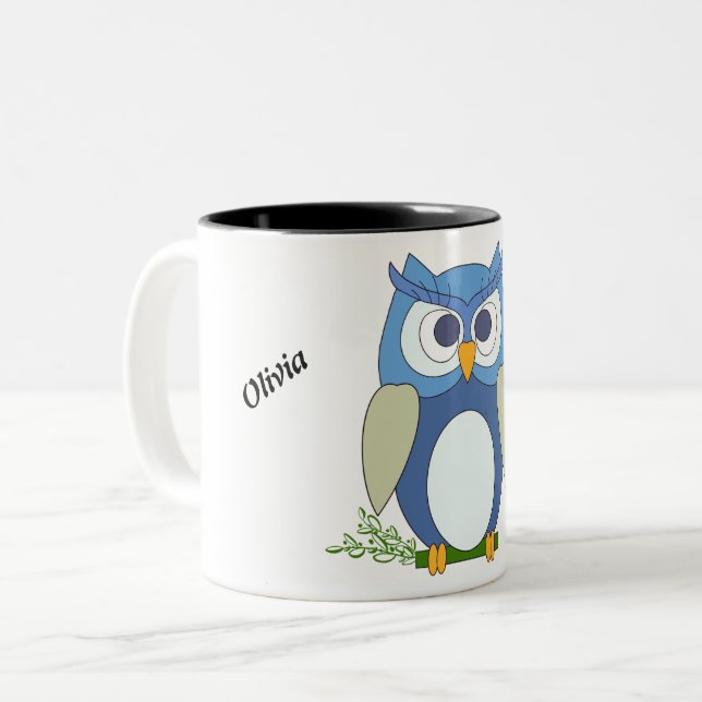 Mug with little Owl (Front Left)