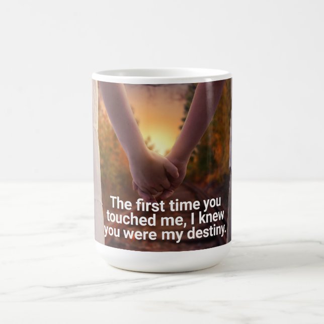 Mug with Love Quote and Picture (Center)