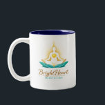 Mug with Male Brightheart Meditation Logo<br><div class="desc">This mug is intended to bring joy into peoples' lives as they bring to mind their spiritual practise as they enjoy their morning cuppa</div>