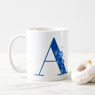 Mug With Monogram Floral Letter