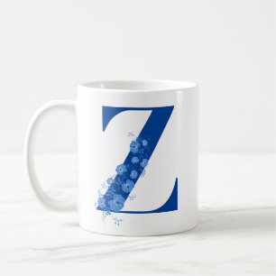Mug With Monogram Floral Letter Z