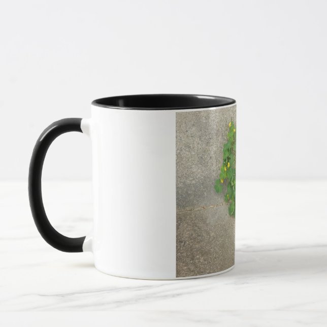mug with natural clover heart design (Left)