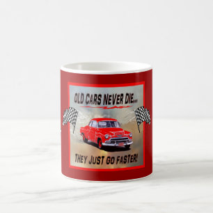Mug with "Old Cars Never Die!" design