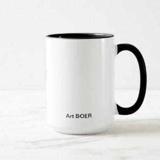 Mug with painting/detail “Between We "