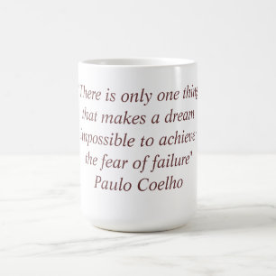 Mug with Paulo Coelho Quote
