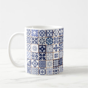 Mug with Portugese Tiles Pattern - Azulejos