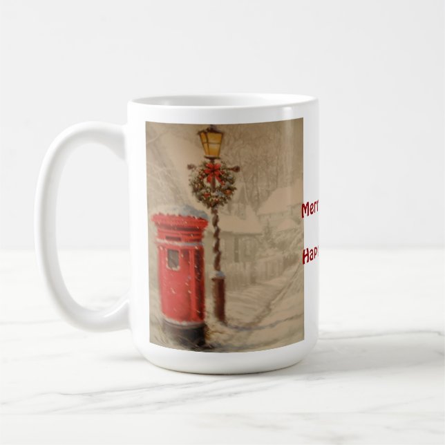 Mug With Red Post Box (Left)