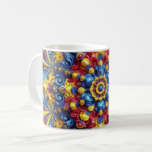 Mug with Romanian Colours Design