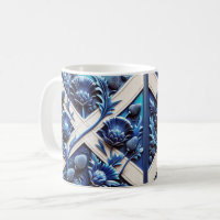 Mug with Scottish Thistles Design