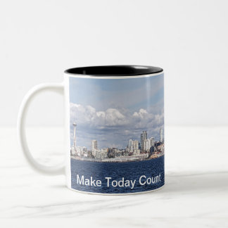 Mug with Seattle Skyline and Make Today Count