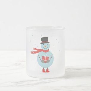 Mug with snowman. Christmas mug.