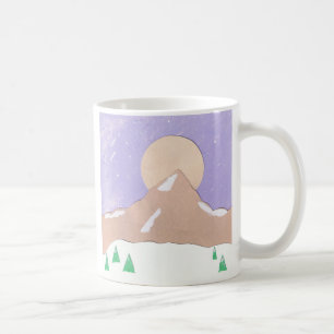 Mug with Snowy Mountain Scene