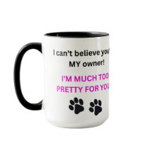 Mug with the Much Too Pretty Cat