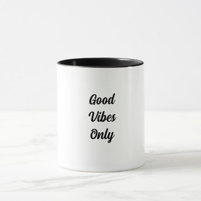 Mug with title GoodVibes Only  (Center)