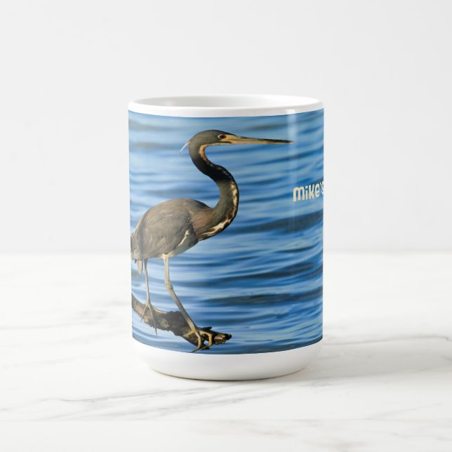 Mug with Tri Coloured Heron on Branch (Center)