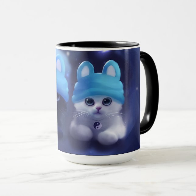 mug with two cats on it (Front Right)