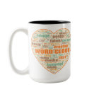 Mug with Two Prints - Word Cloud