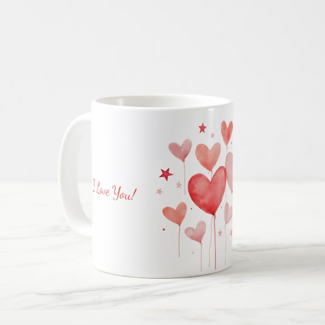 Mug with Valentine's Day design (Front Left)